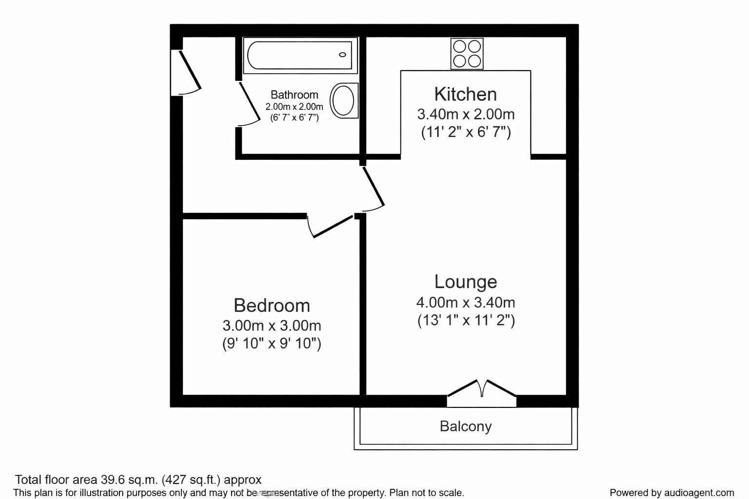62 The Academy, Holly Street, Luton floorplan