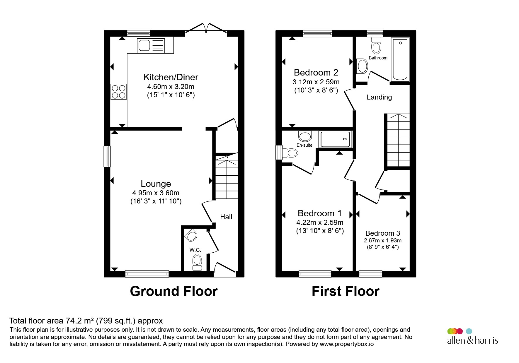 5, Trem Y Rhyd, Cardiff floorplan