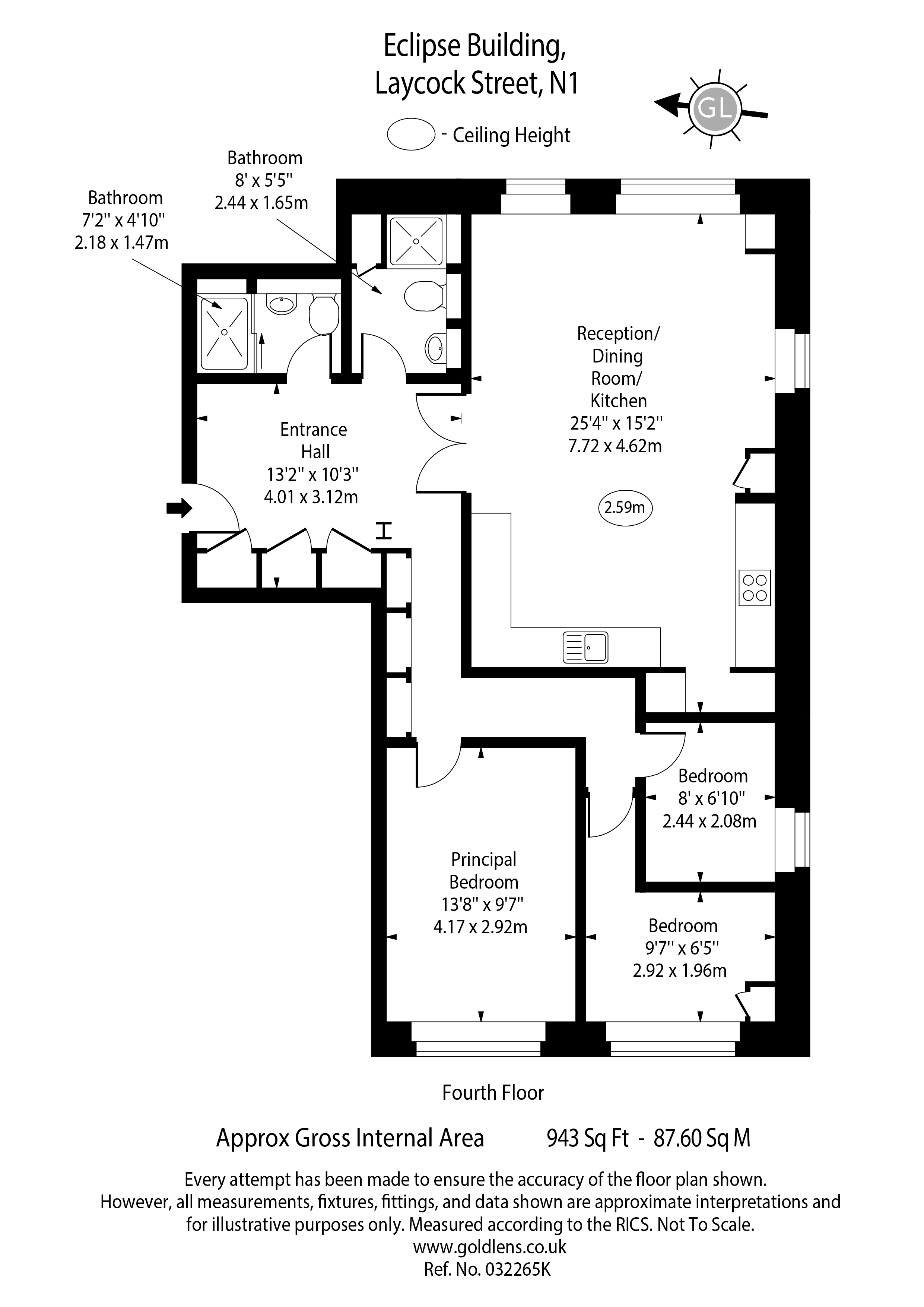 13 Eclipse Building, 26, Laycock Street, London floorplan