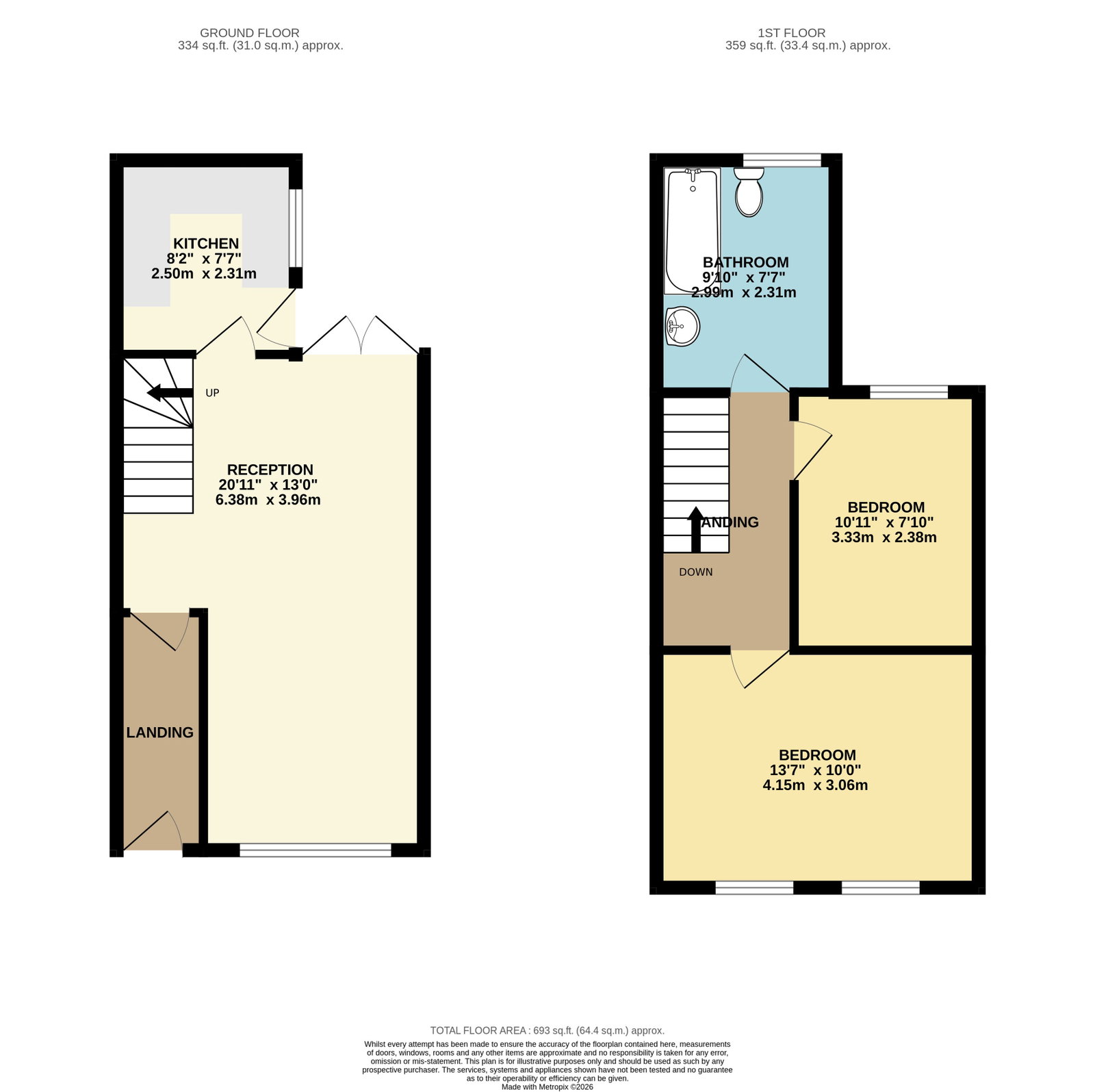 67, Greenfield Street, Bargoed floorplan