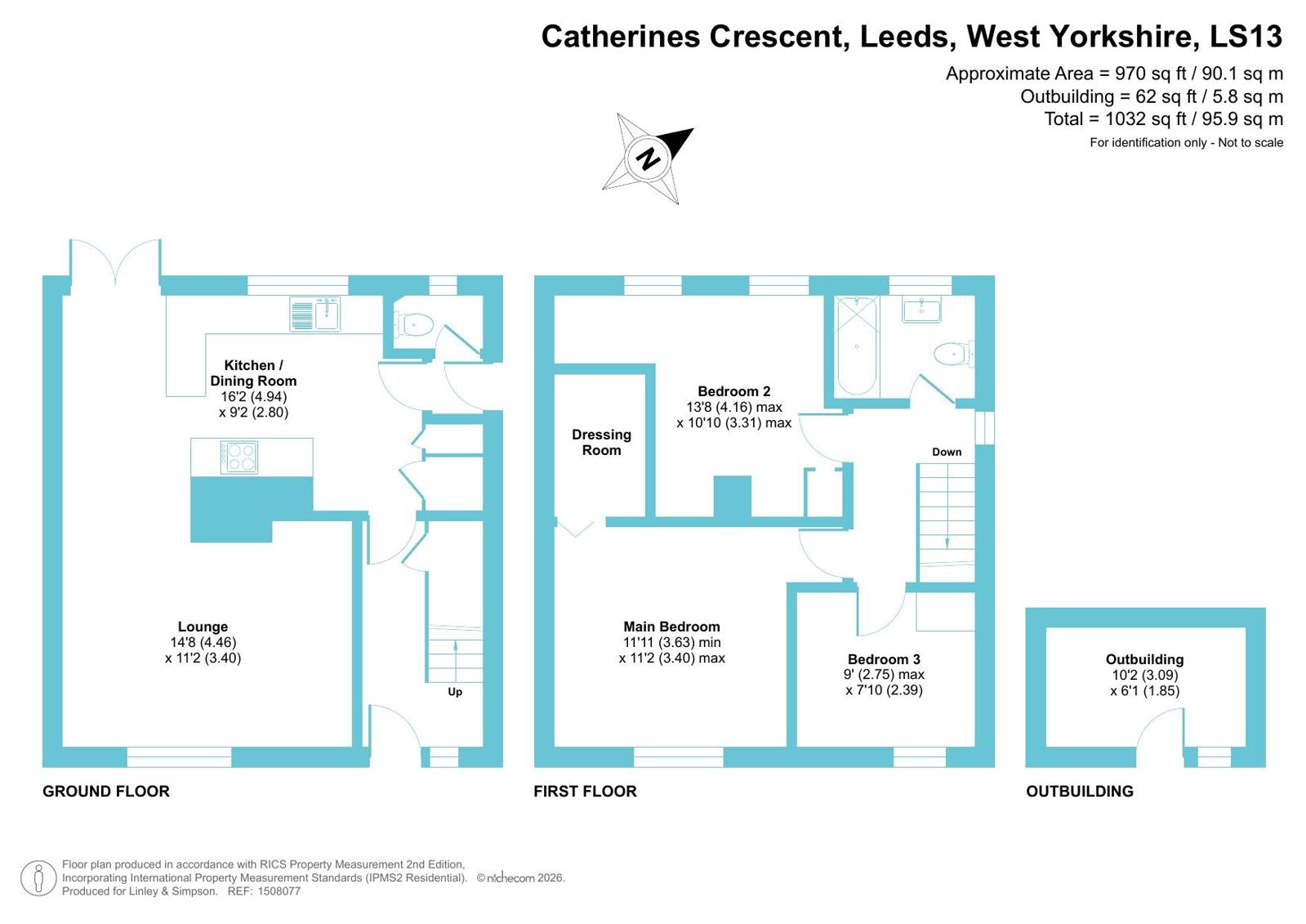 57, St. Catherines Crescent, West Yorkshire floorplan