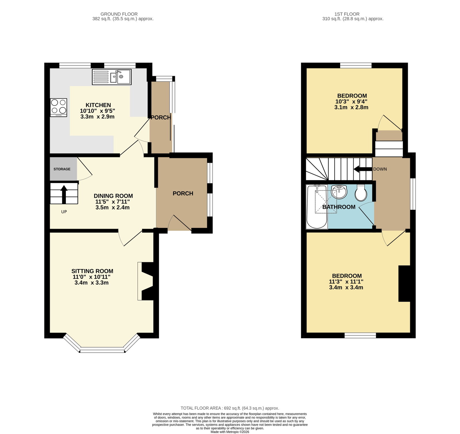 53, Bellars Lane, Malvern floorplan