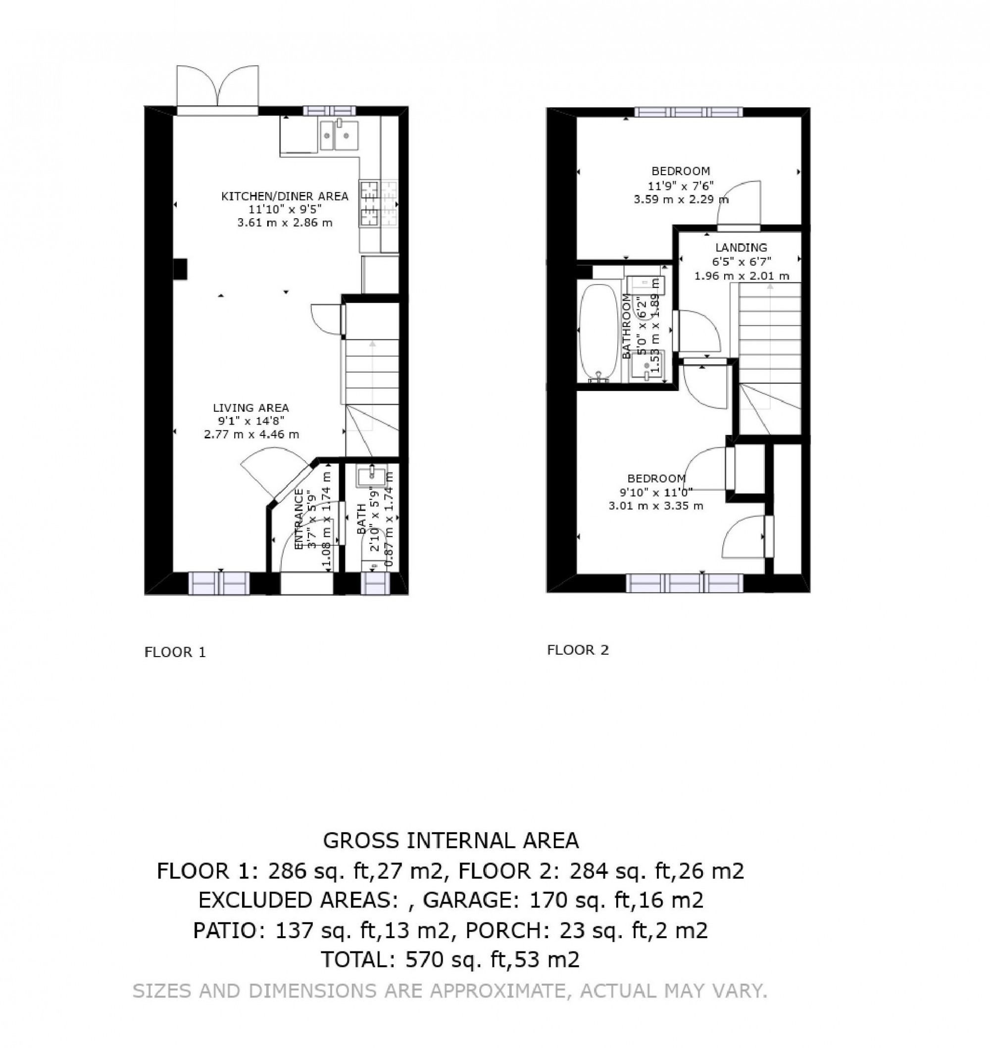 25, Poppy Mead, Ashford floorplan