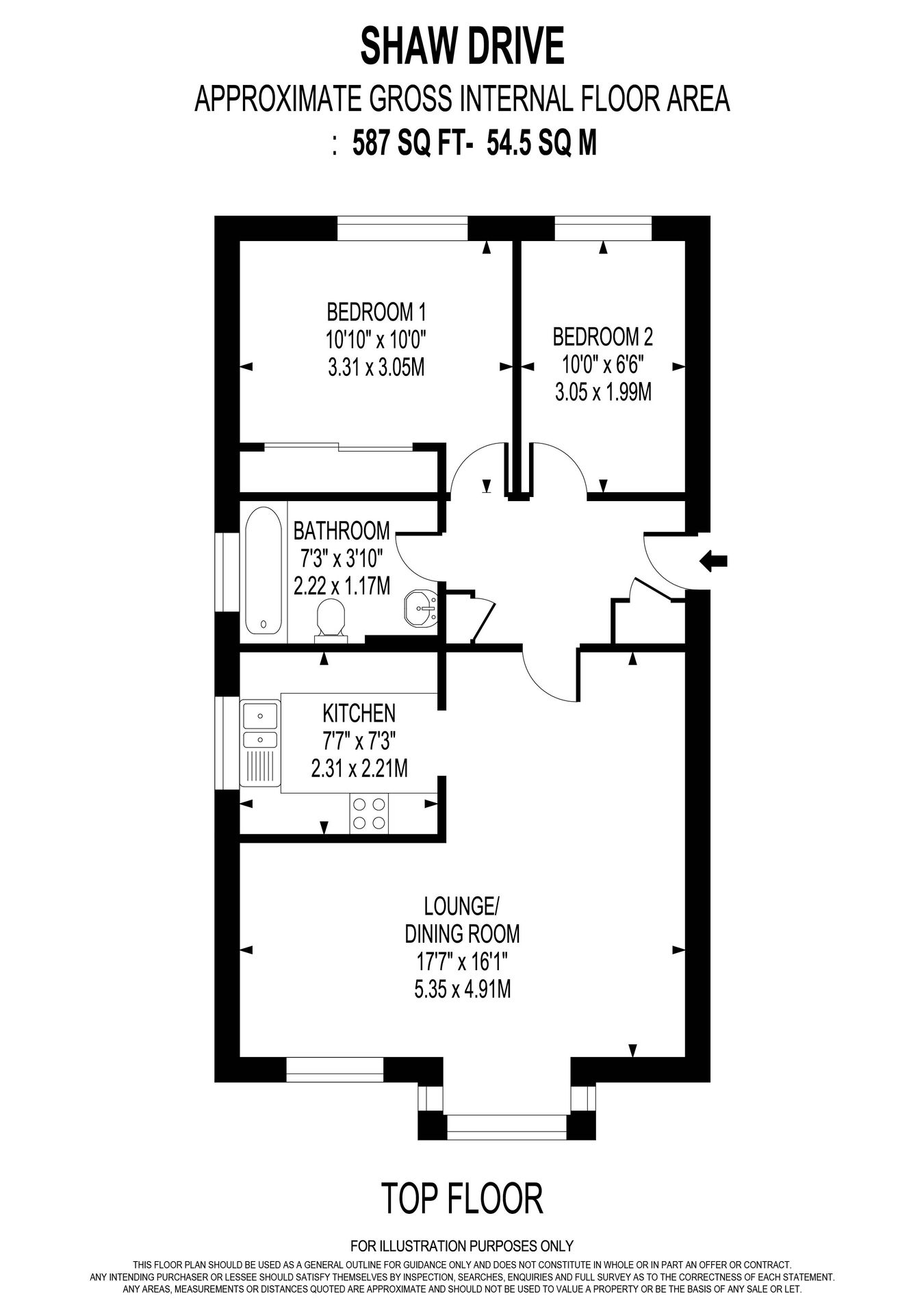 25, Shaw Drive, Walton-on-Thames floorplan