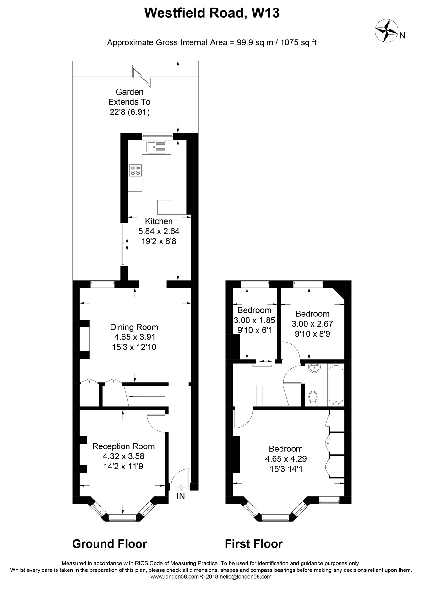 3 Bedrooms Terraced house for sale in Westfield Road, Ealing W13