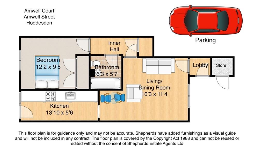 39 Amwell Court, Amwell Street, Hoddesdon floorplan