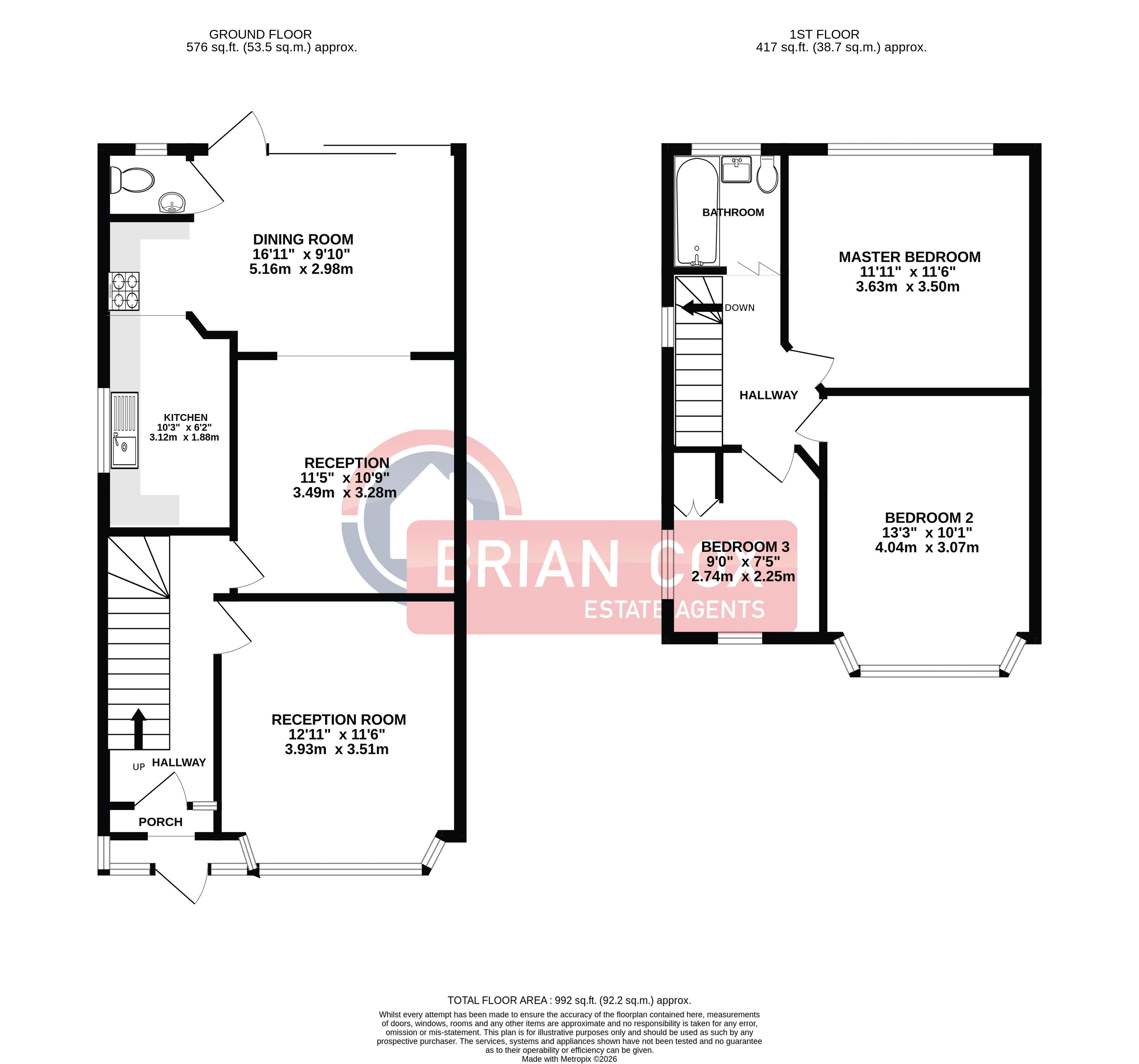 73, Braund Avenue, Greenford floorplan