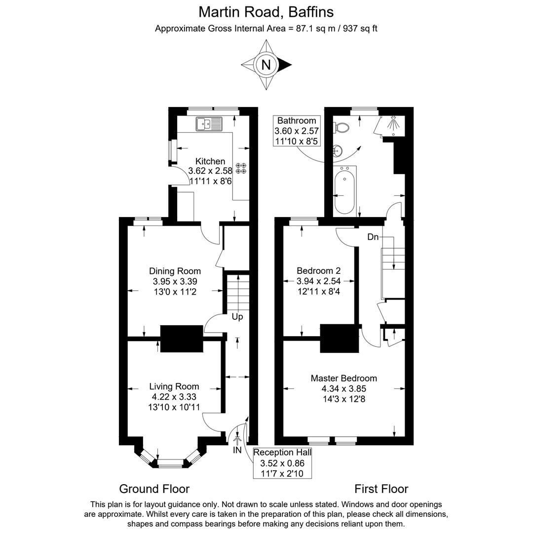 1, Martin Road, Portsmouth floorplan