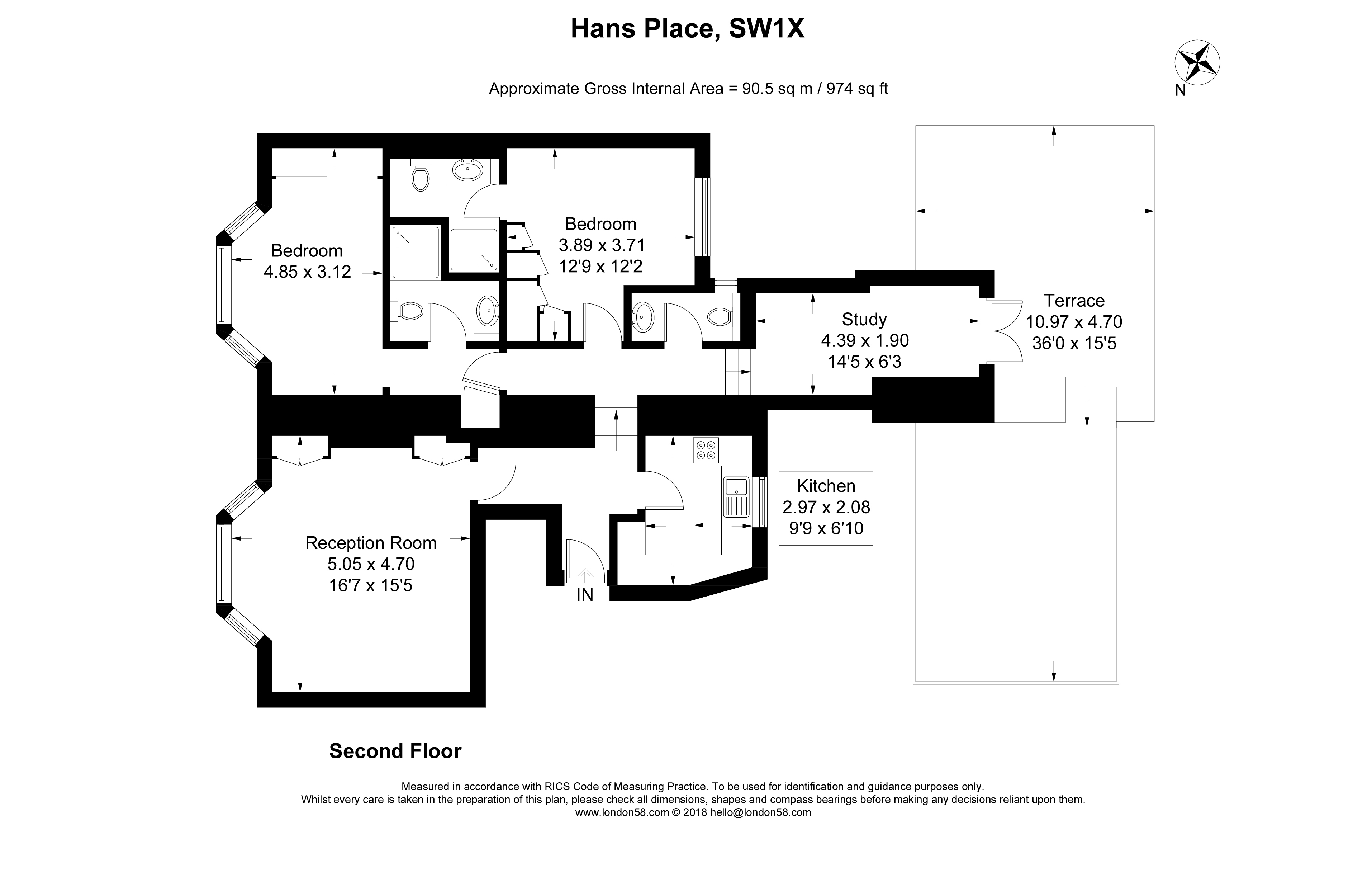 2 Bedrooms Flat to rent in Hans Place, Knightsbridge, London SW1X