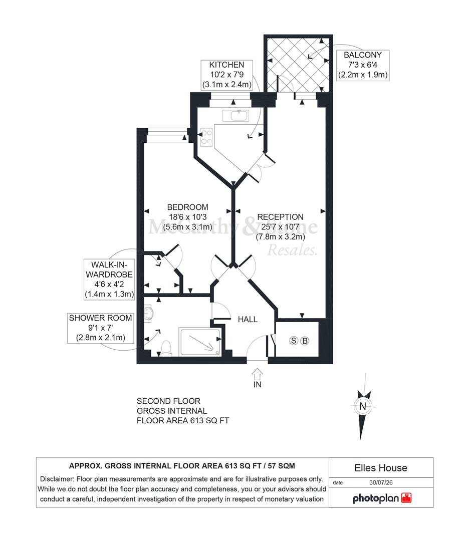 35 Elles House, Shotfield, Wallington floorplan