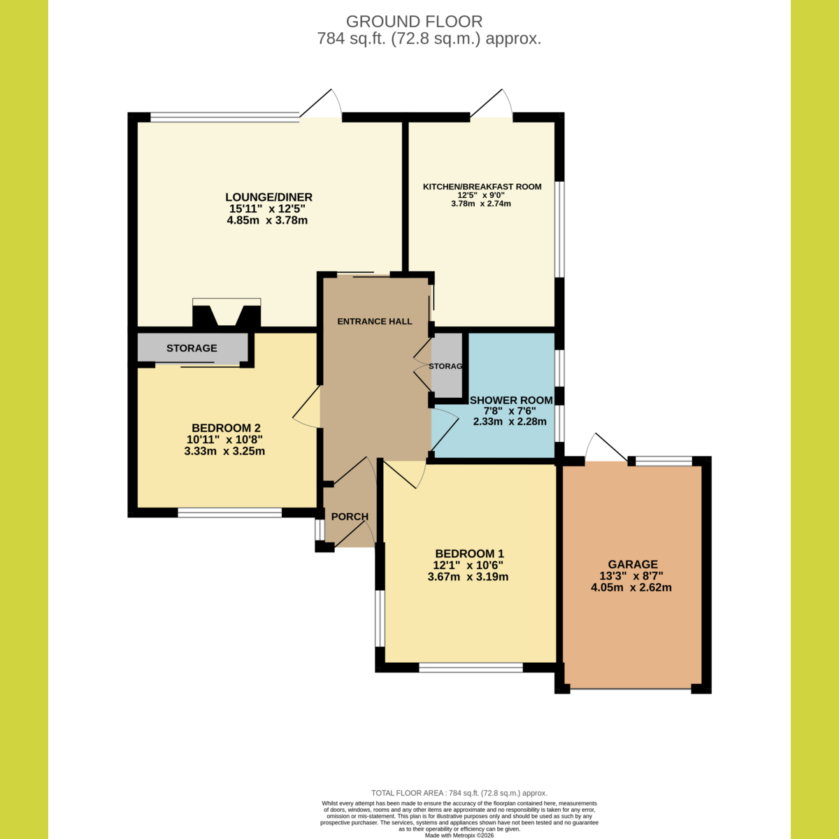 22, Woodlands Close, Hockley floorplan