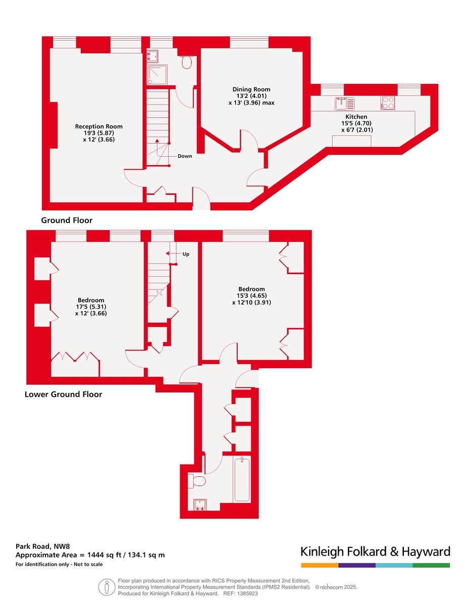 Flat 1, Abbey Lodge,, Park Road, London floorplan