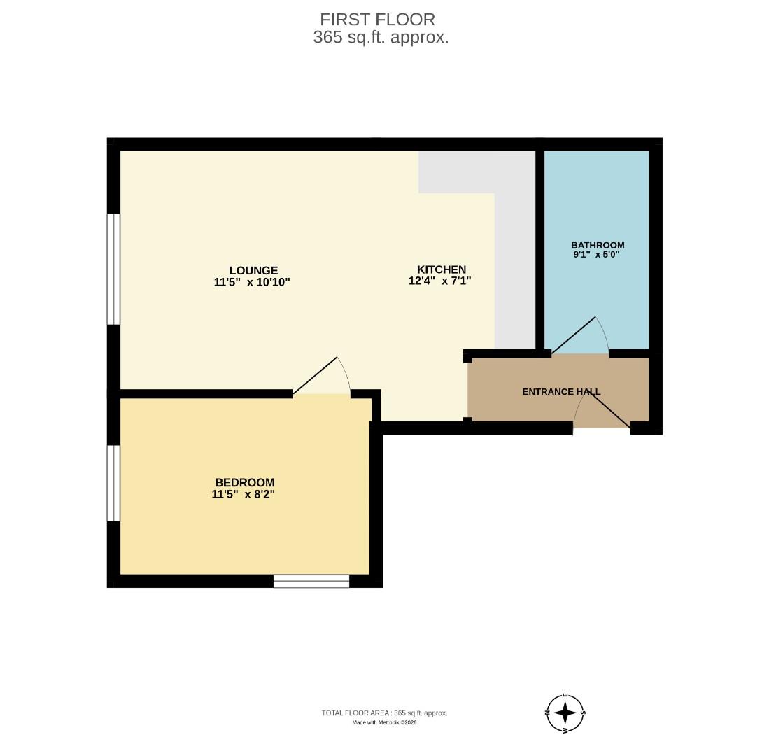 Flat 4, 109, Pall Mall, Leigh-On-Sea floorplan