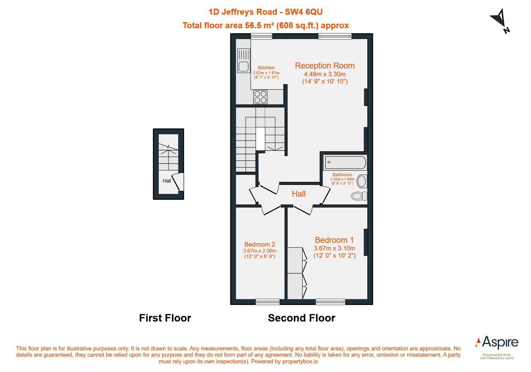 Jeffreys Road, London floorplan