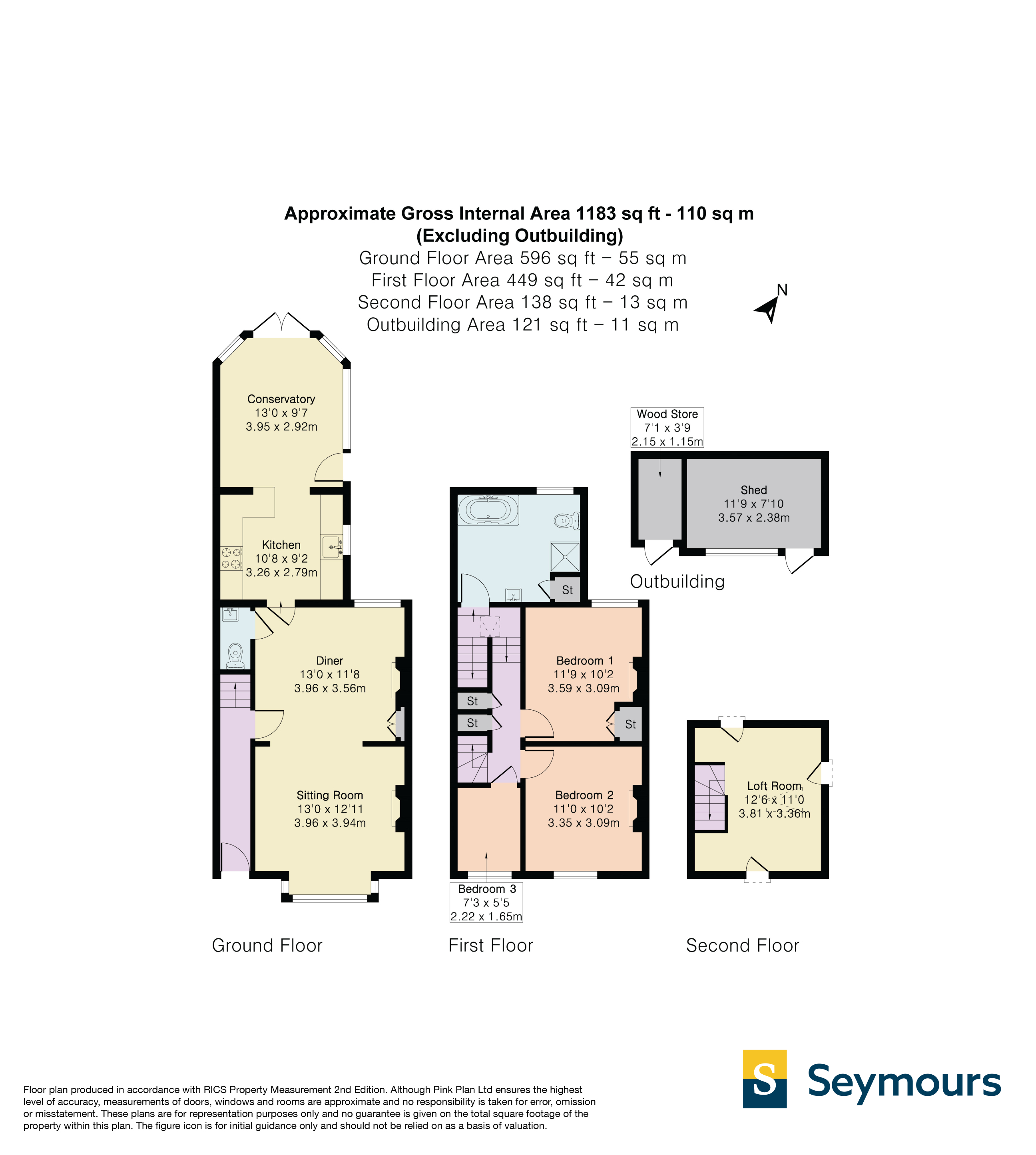 5, Northfield, Godalming floorplan