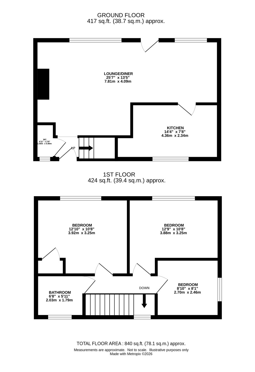 14 Market Lane, Crimplesham, King's Lynn floorplan