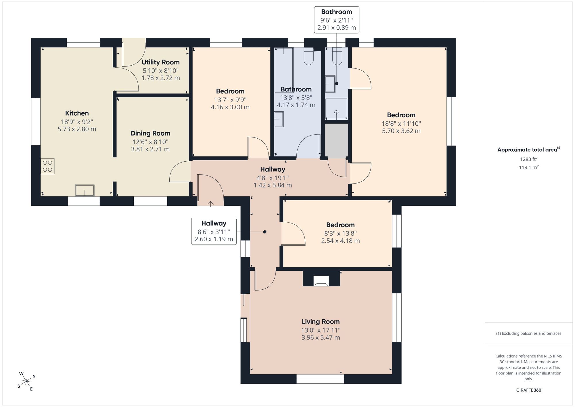 Three Gables Old Turnpike Road, Norwich floorplan