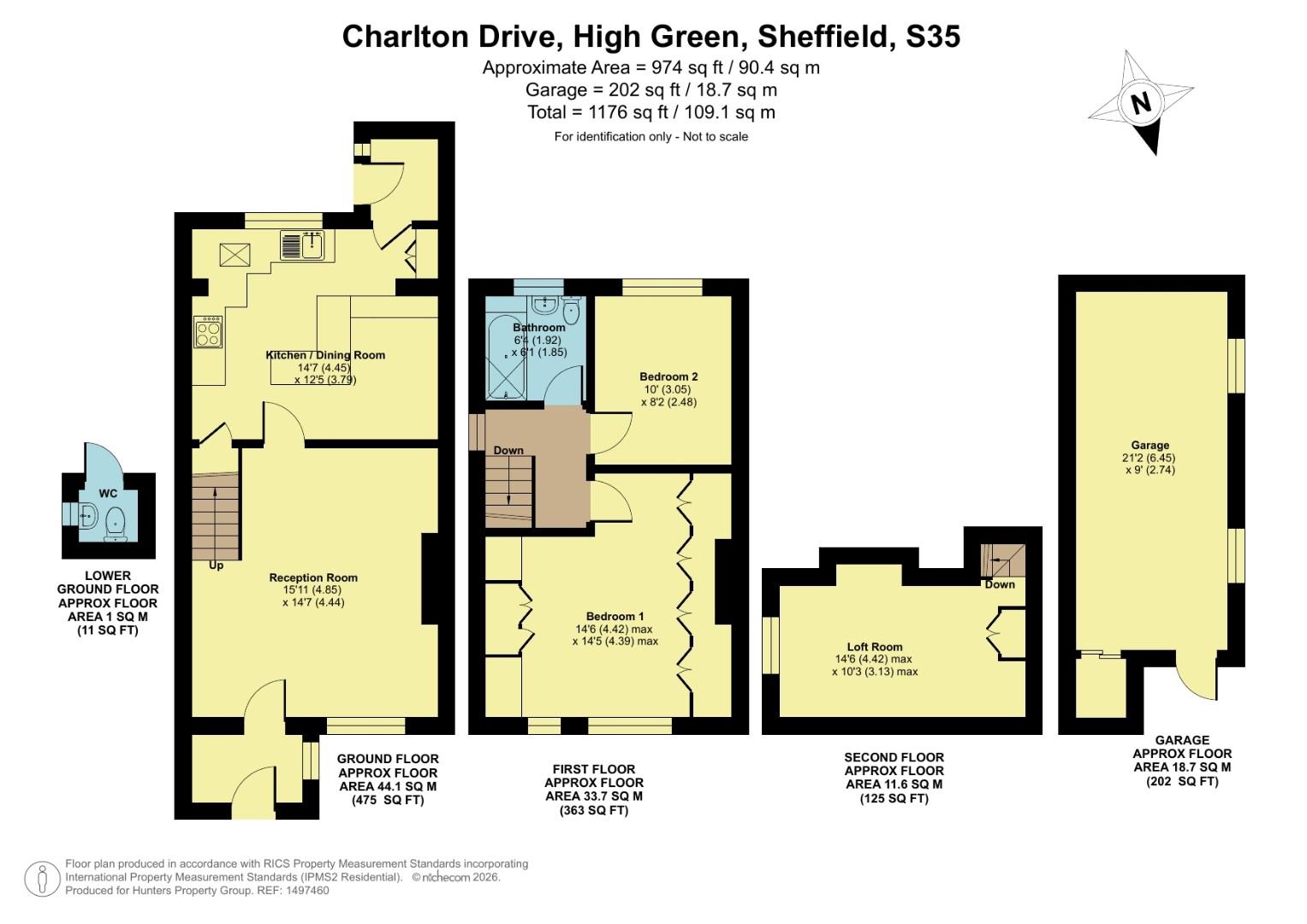 12, Charlton Drive, Sheffield floorplan