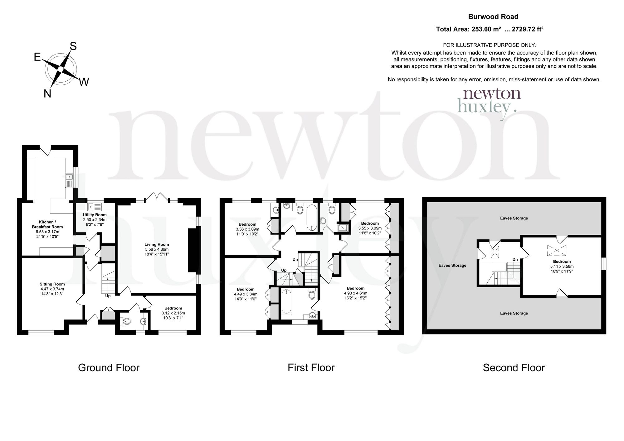 45 Burwood Road, Walton-On-Thames floorplan