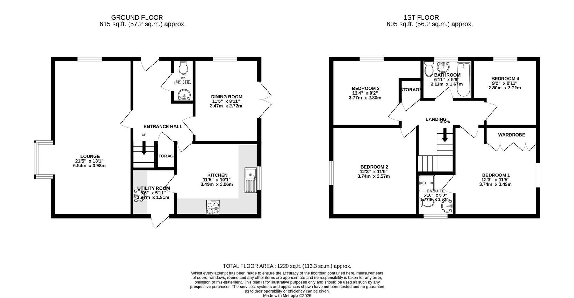 4 Steeple Grange, Chesterfield floorplan
