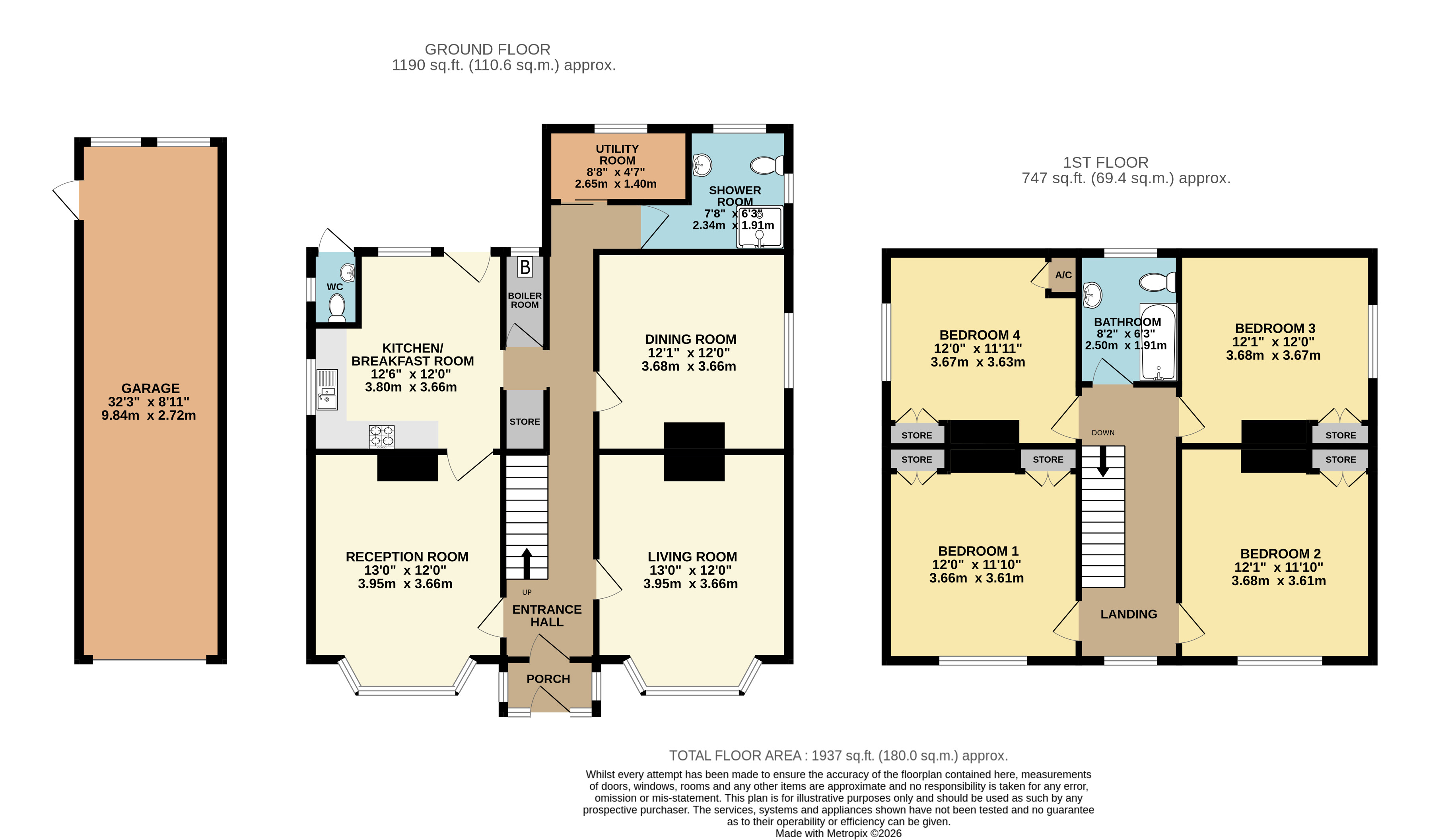 45, Crescent Road, Southampton floorplan