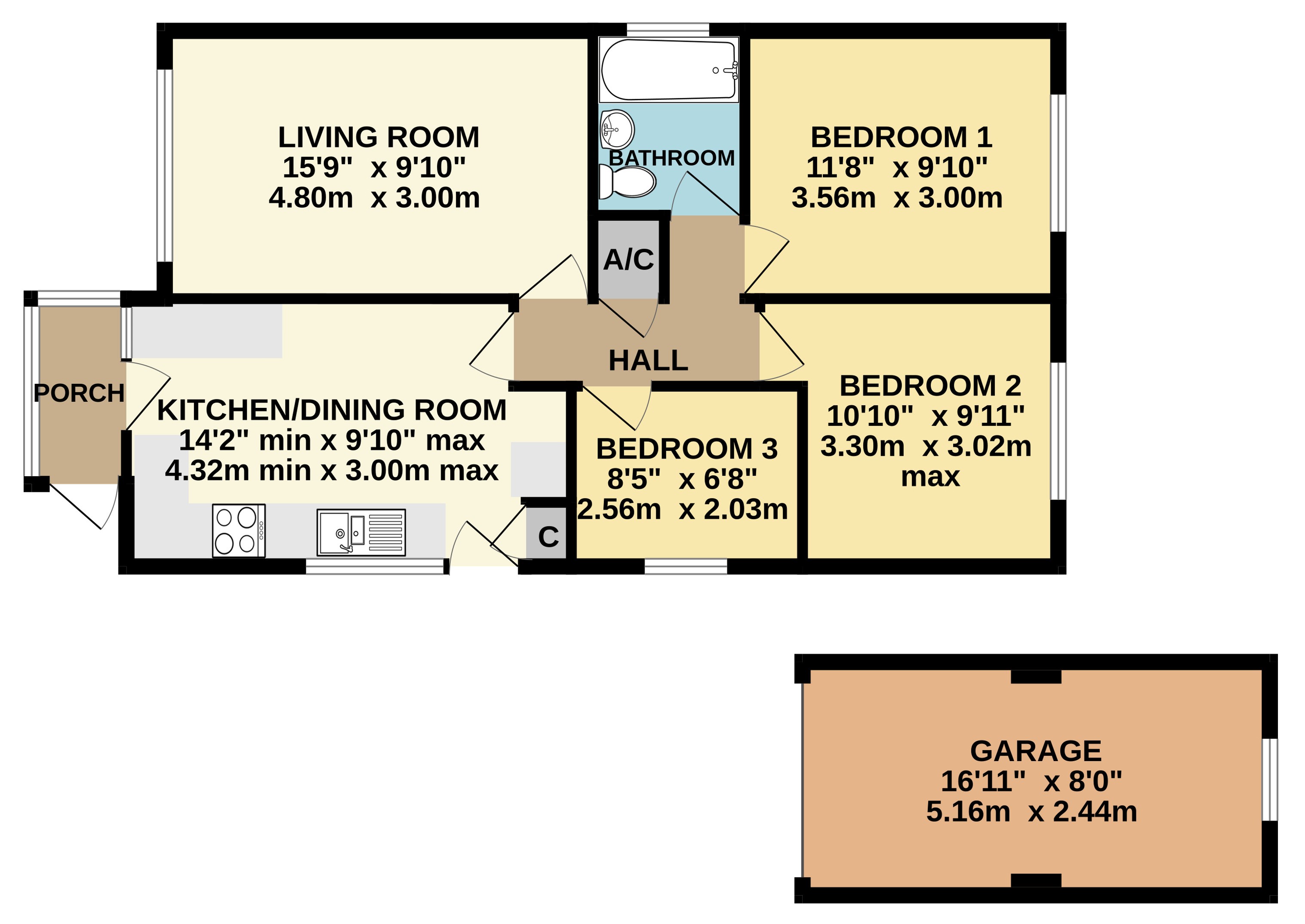 Holmwood,, Trelawney Close, Launceston floorplan
