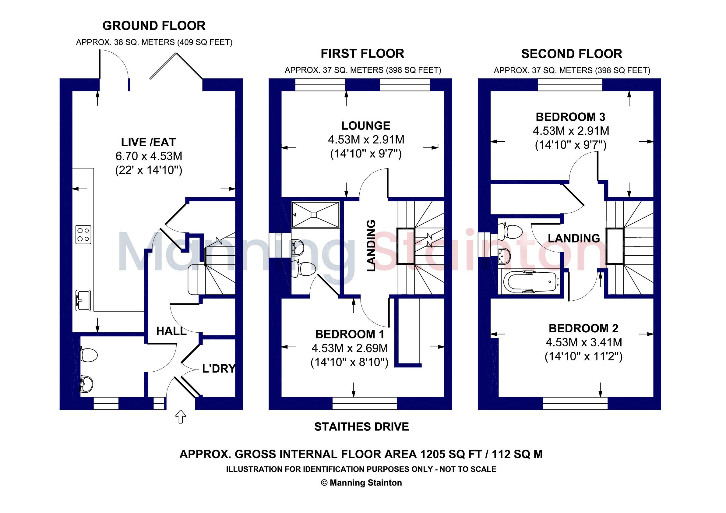 20, Staithes Drive, West Yorkshire floorplan