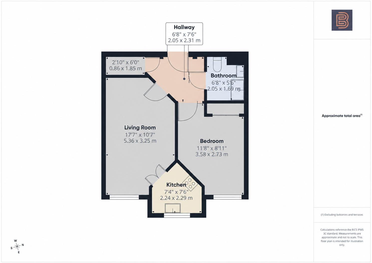 Flat 24, Trinity Court, Church Street, Rugby floorplan