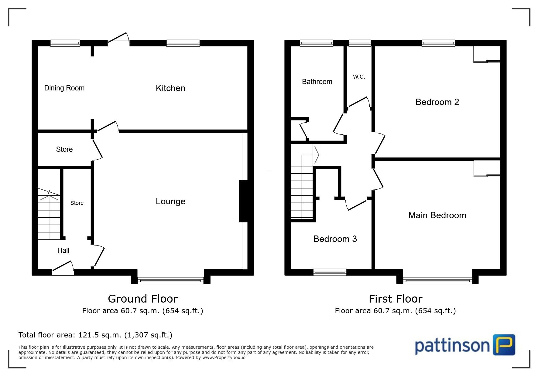 4, Leazes Rise, Peterlee floorplan