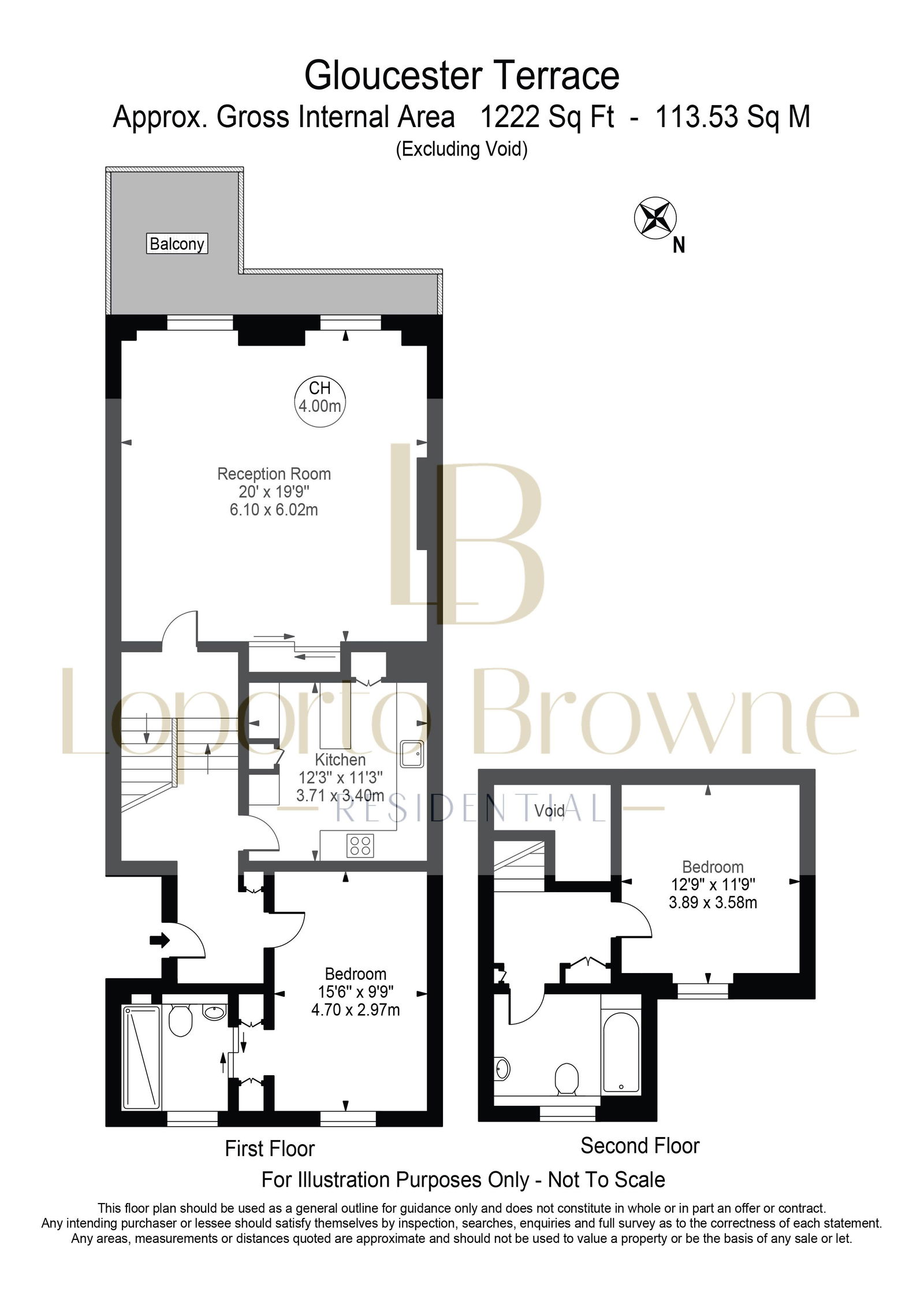 5, 138-140, Gloucester Terrace, London floorplan