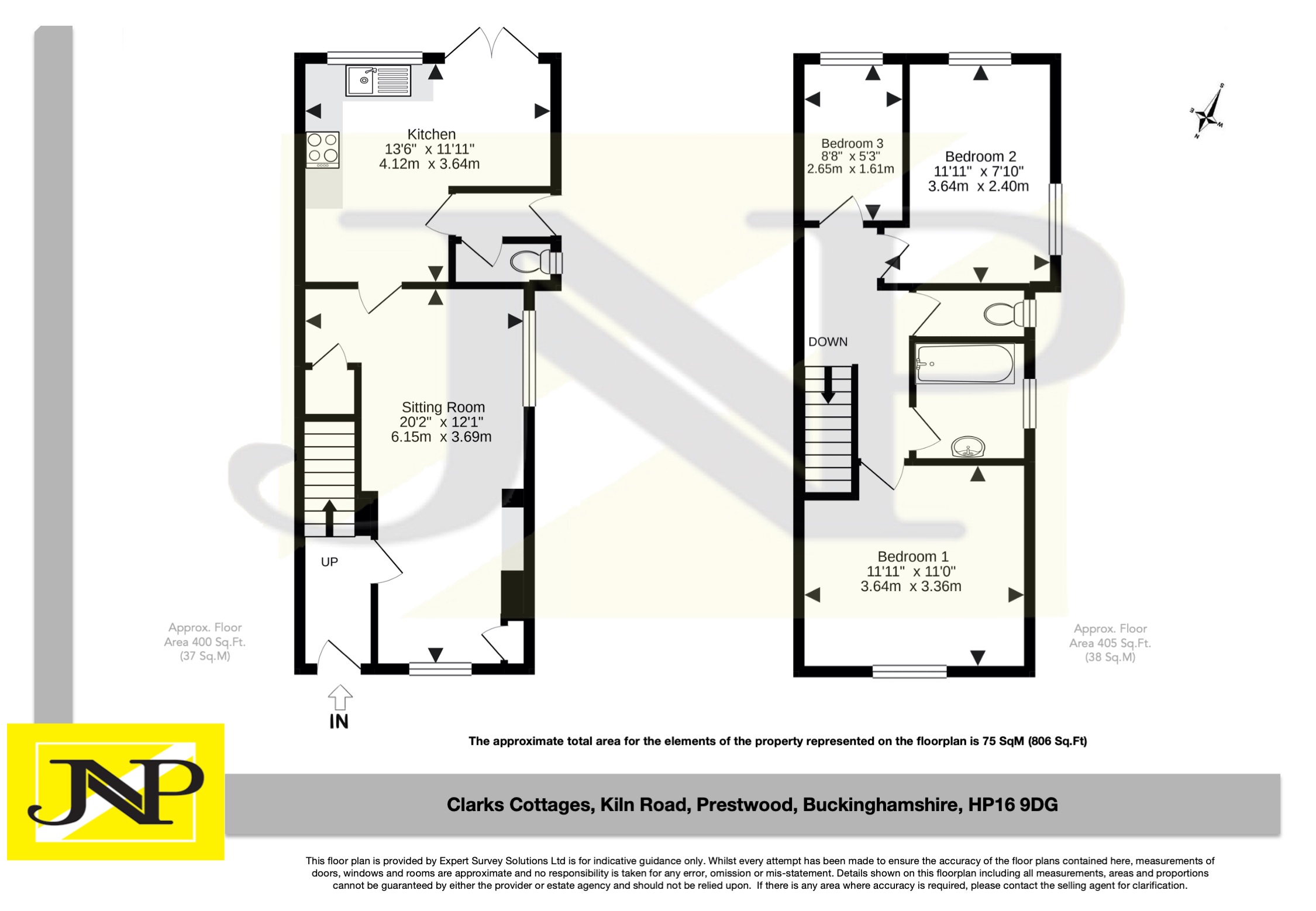 Clarks Cottages, Kiln Road, Prestwood, Great Missenden HP16, 3 bedroom end terrace house for