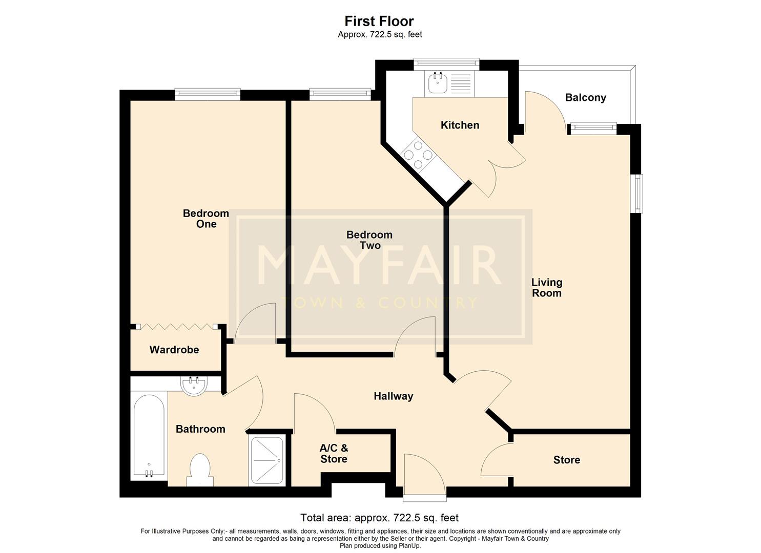 Flat 20 Fussells Court, 11 Station Road, Weston-Super-Mare floorplan