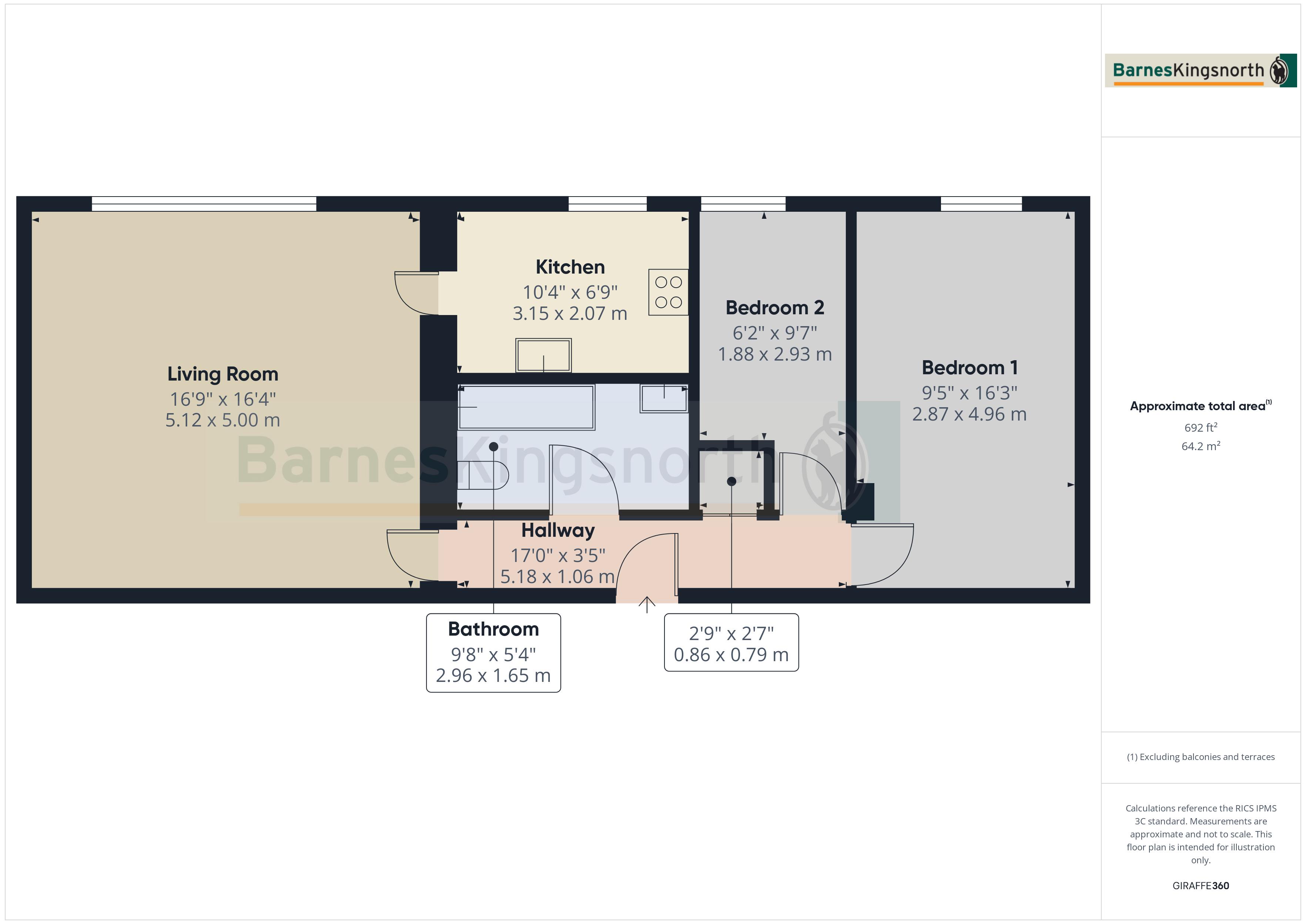 12 Woodpecker Court 127, Hastings Road, Tunbridge Wells floorplan