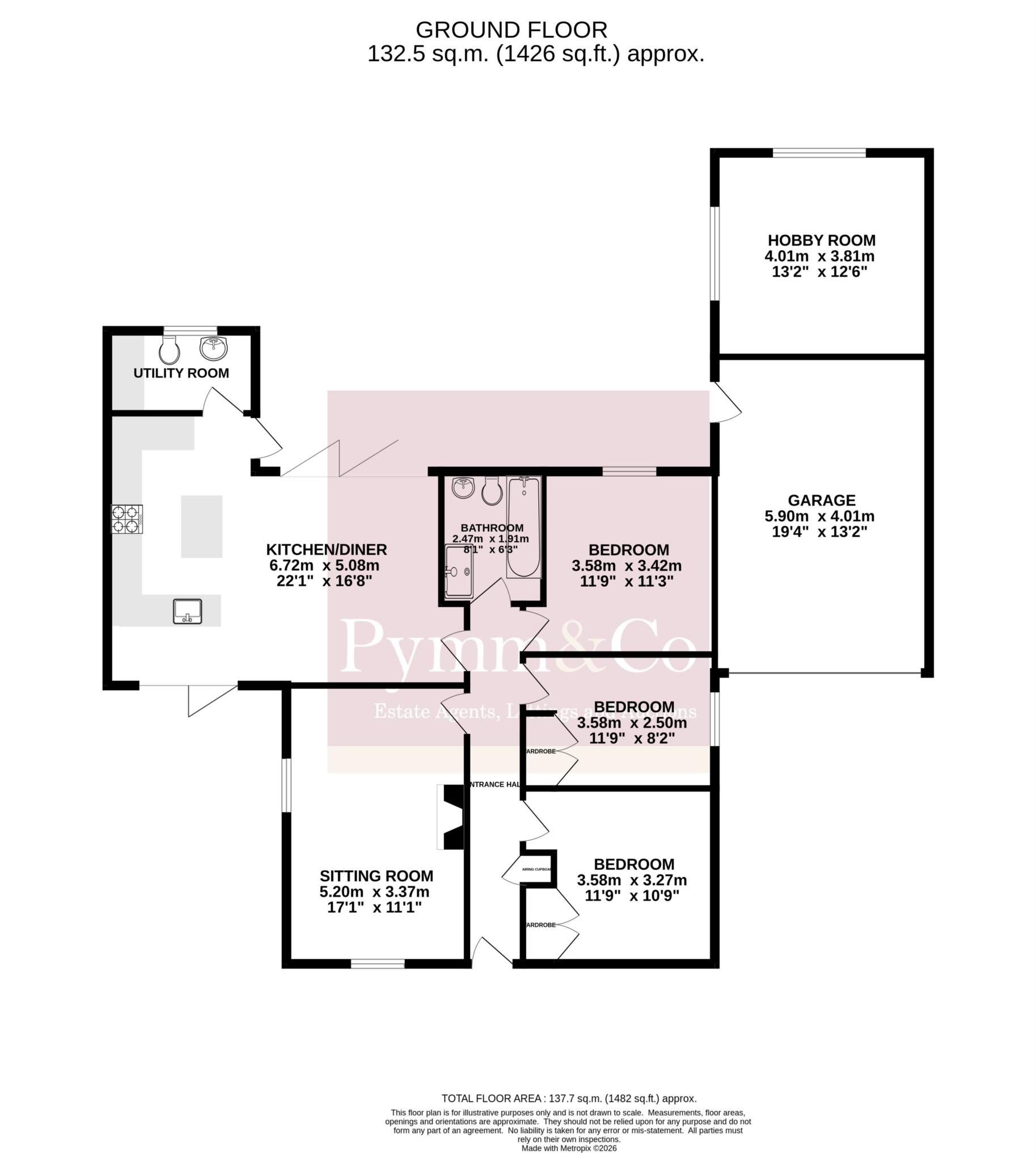 8, Heathside Road, Holt floorplan