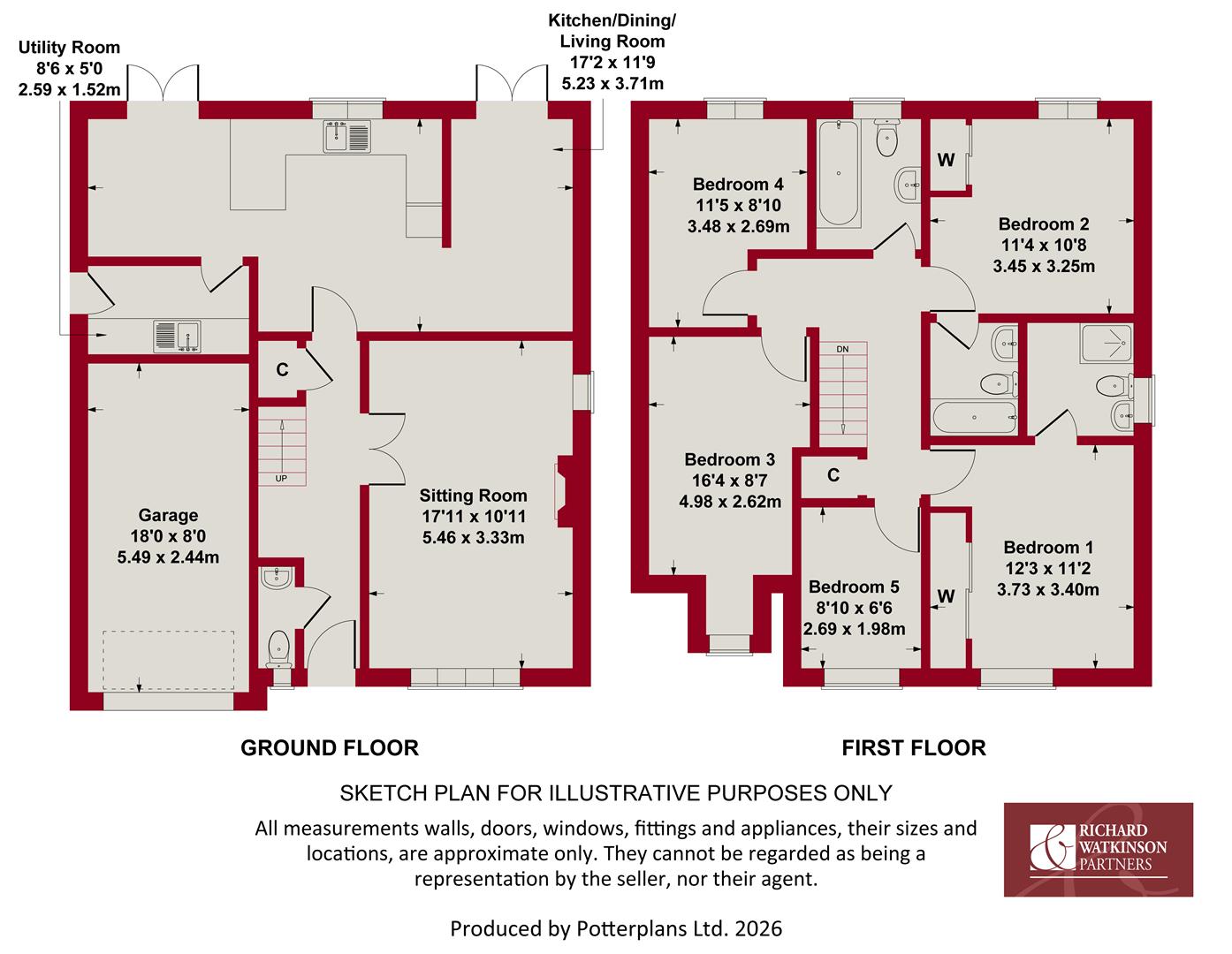 7, Butlers Field, Langar floorplan
