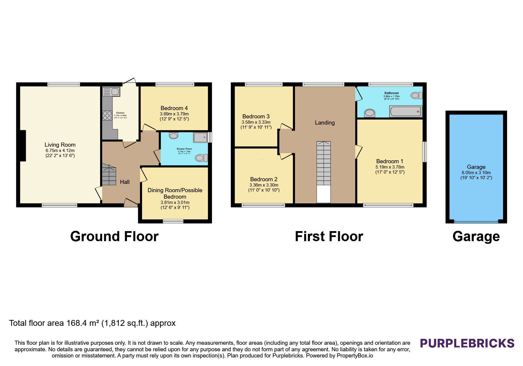 4, Yew Tree Grove, Bradford floorplan