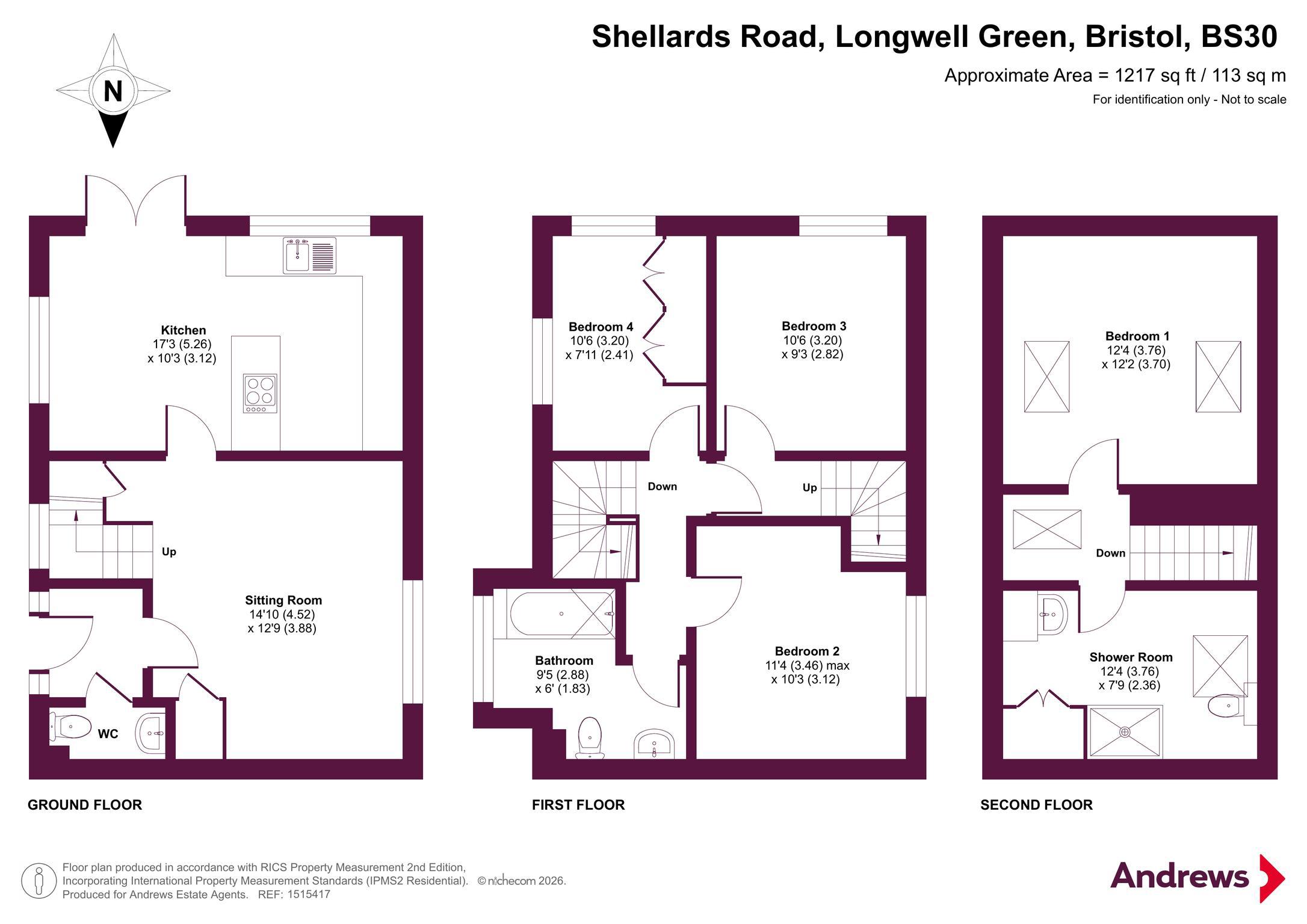 17, Shellards Road, Bristol floorplan