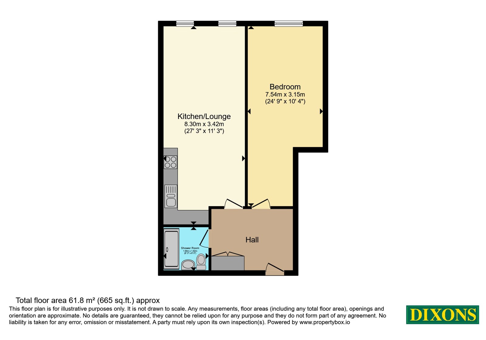Flat 16A,, Vicar Street, Kidderminster floorplan