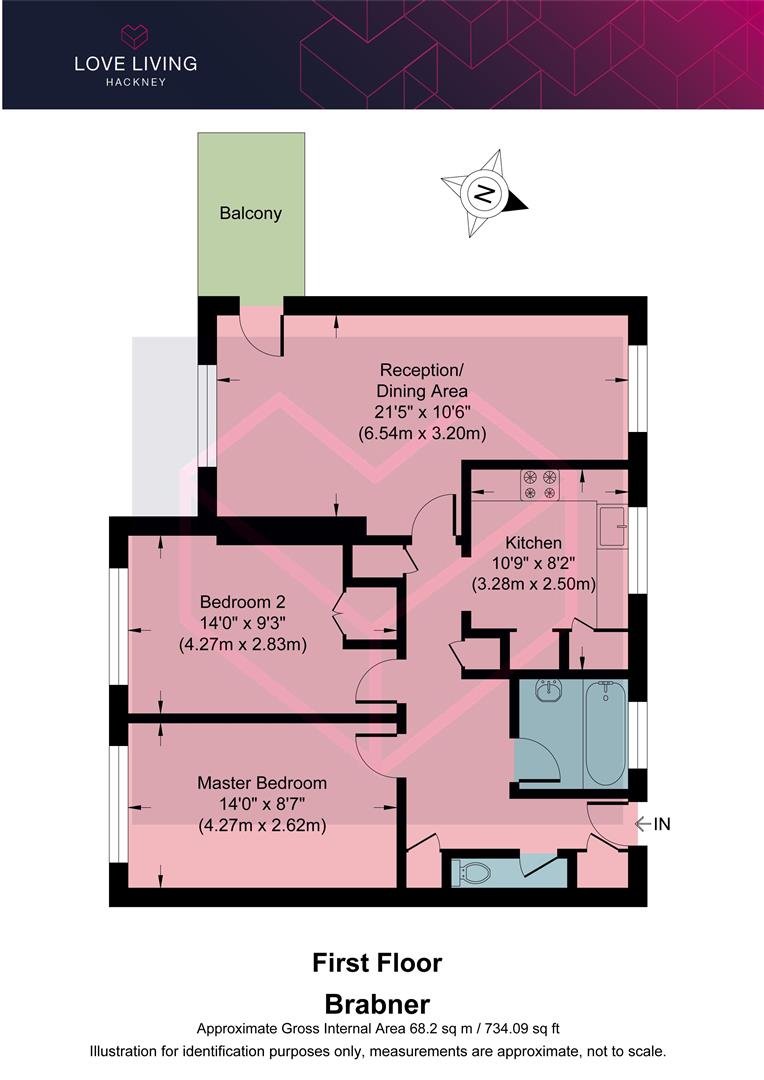 26, Brabner House, Wellington Row, Tower Hamlets floorplan