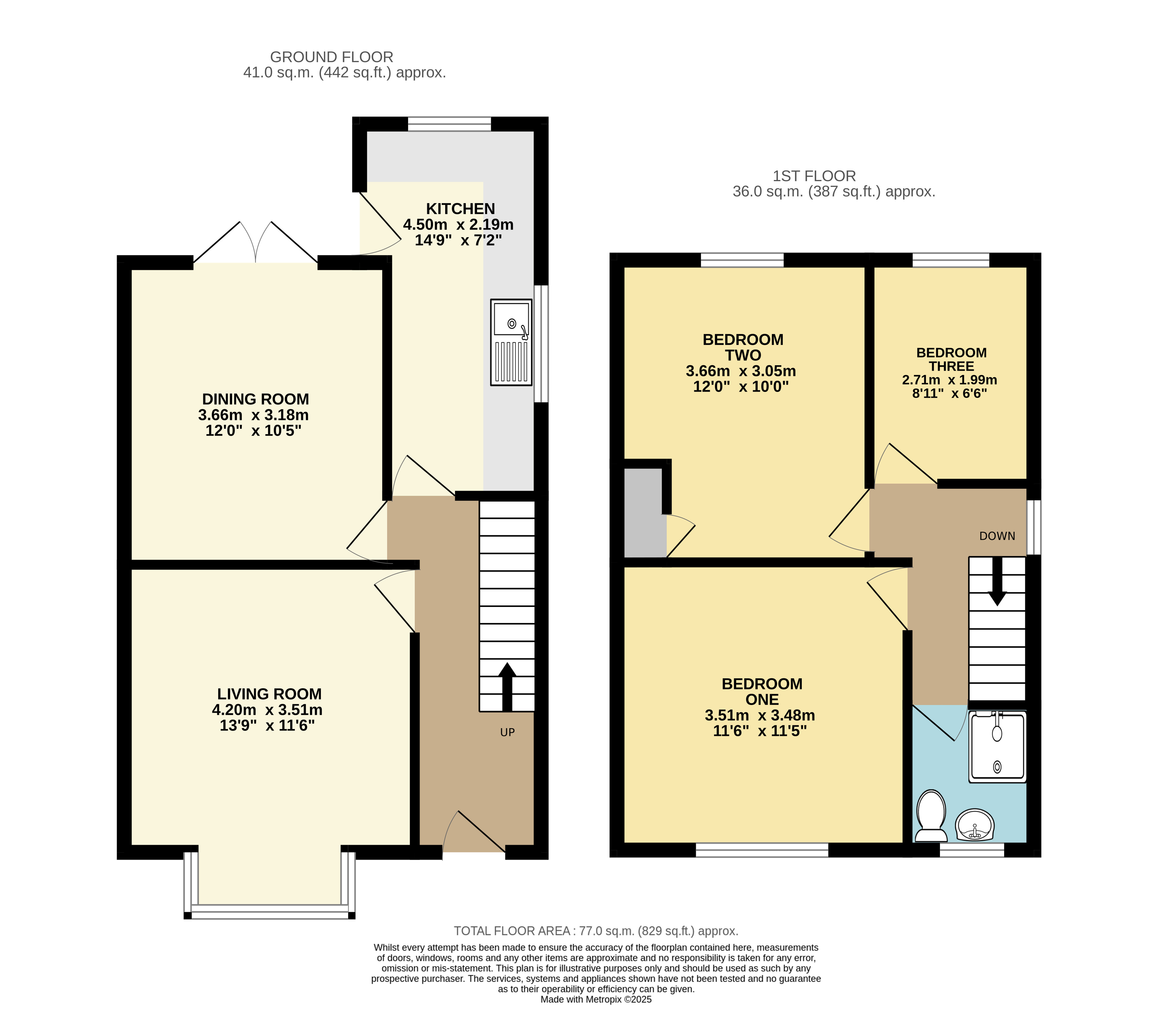 14, Stuart Street, Bedfordshire floorplan