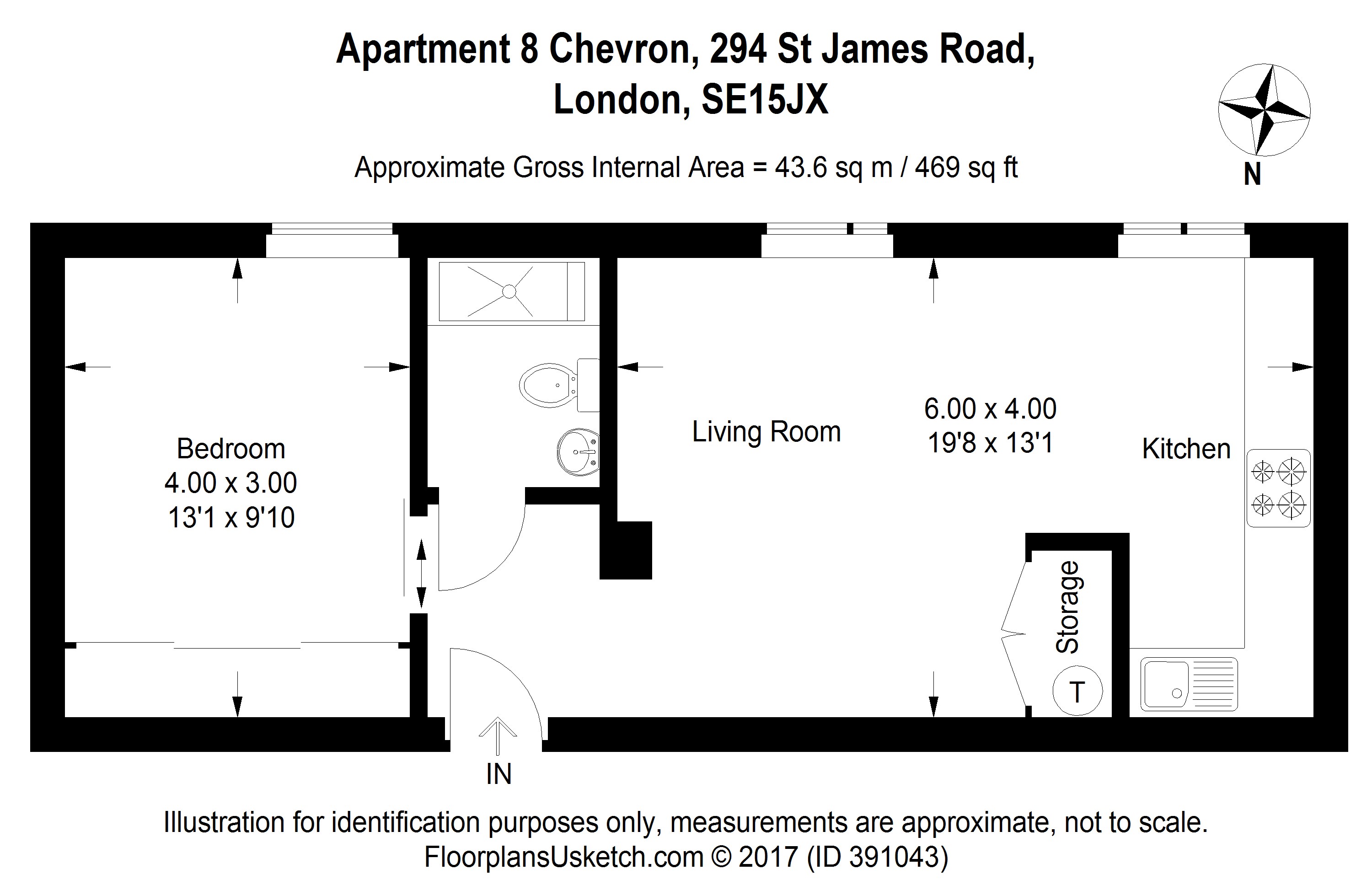 1 Bedrooms Flat to rent in 294 St James Road, London SE1