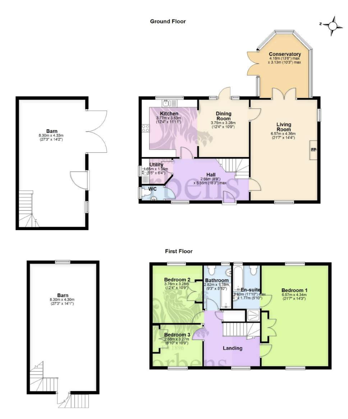 Pound Barn Cottage, 87 East Street, Wareham floorplan