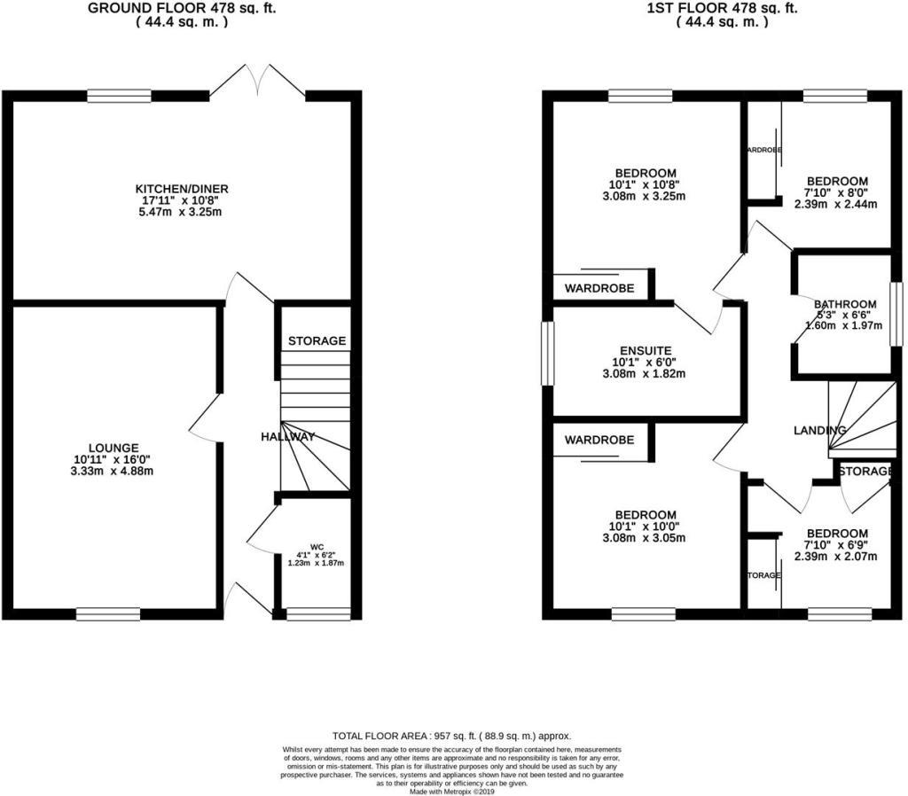 37, Purbeck Drive, Corby floorplan