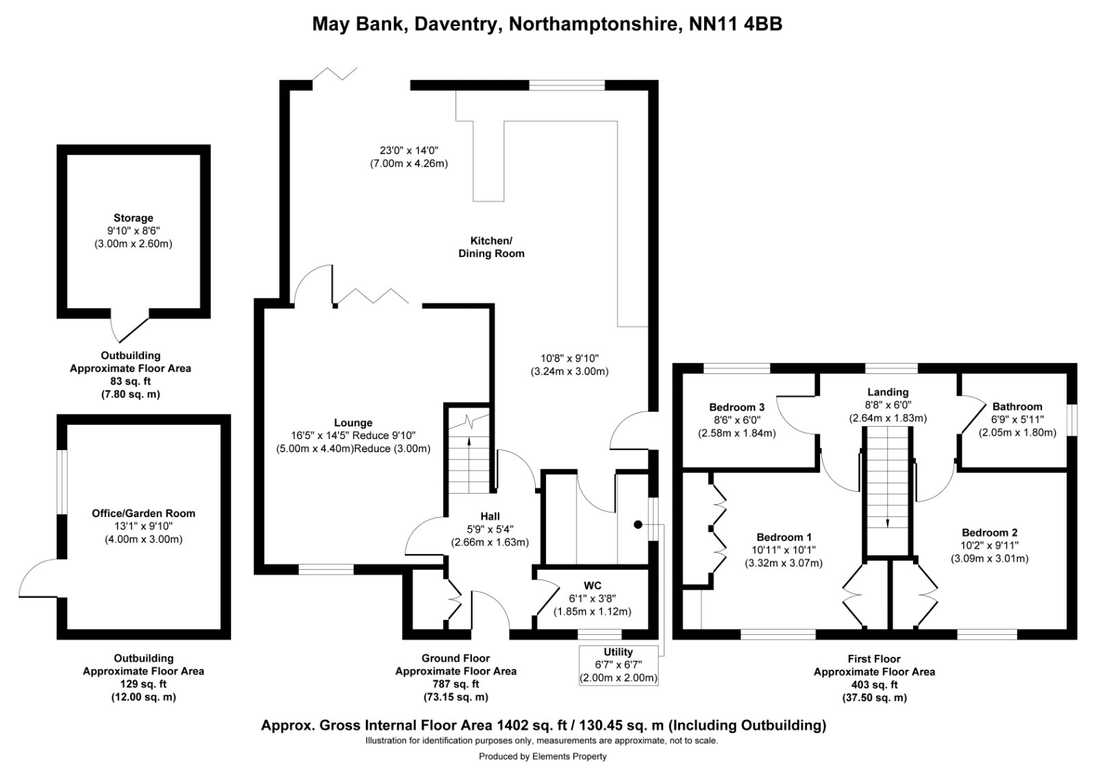 May Bank, Northamptonshire floorplan