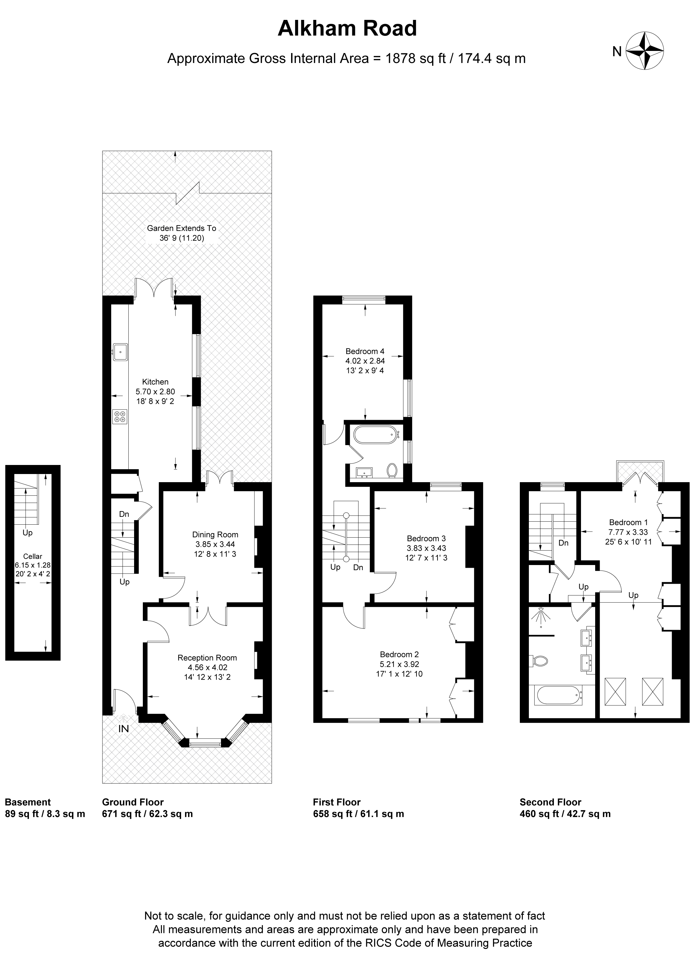 4 Bedrooms Terraced house for sale in Alkham Road, London N16