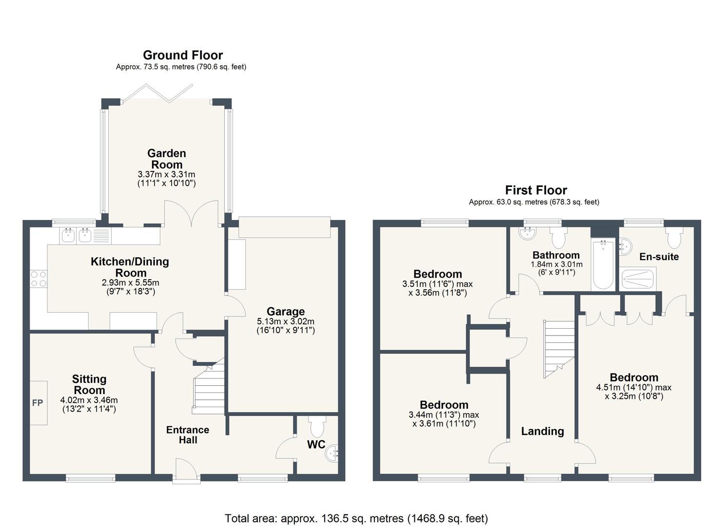 7, Oak Lane, Warminster floorplan