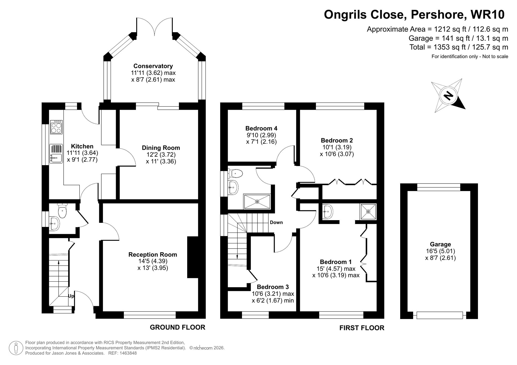 18 Ongrils Close, Pershore floorplan
