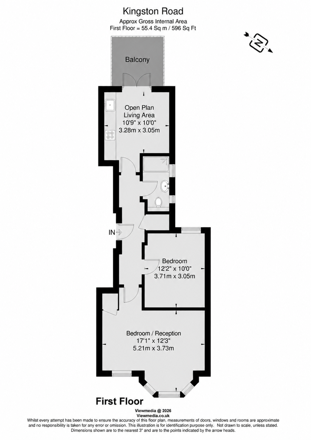 403 ,Flat 2, Kingston Road, London floorplan