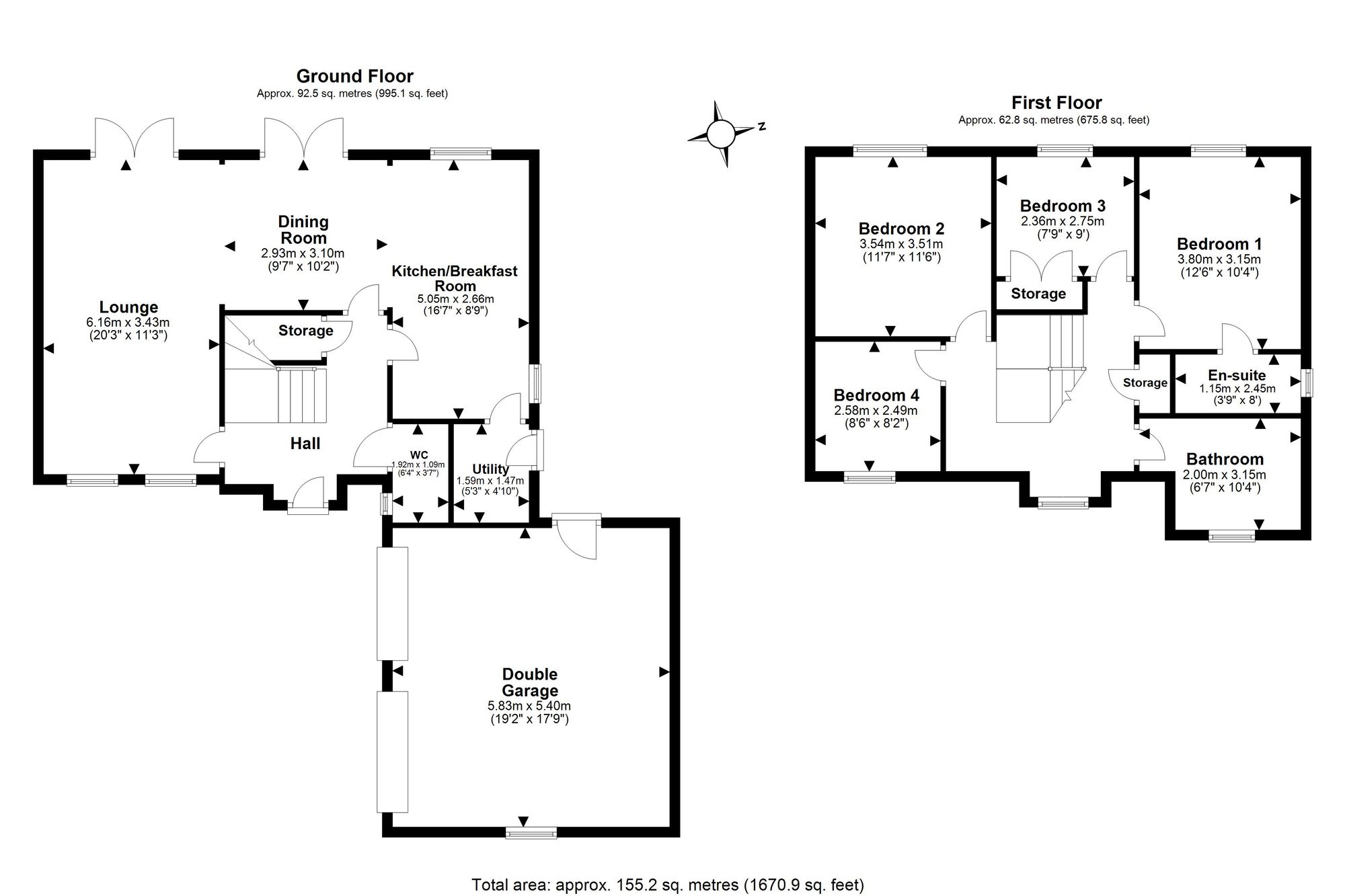 2a Redacre Close, Warrington floorplan