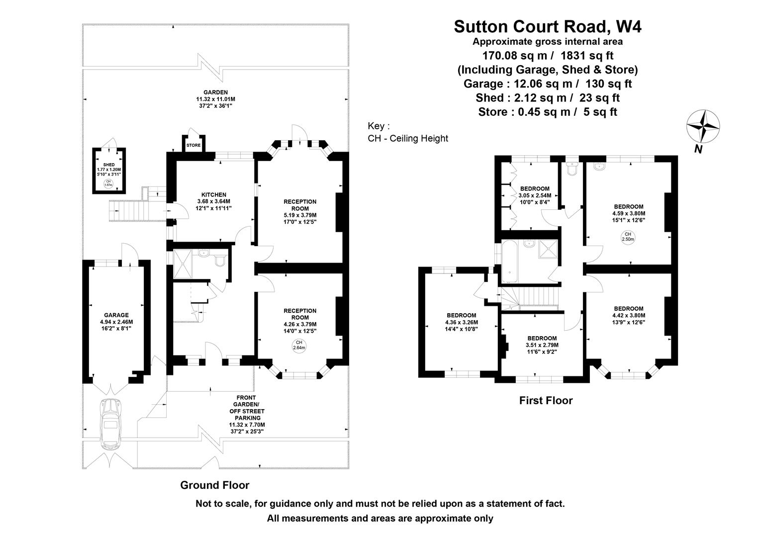 126, Sutton Court Road, London floorplan